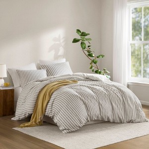 Kumasinova 3 PCS  Stripe Design Duvet Cover Set,Bedding Sets with 1 Duvet and 2 Shams,Comforter Set for Adults,Kids,Teens,Machine Washable - 1 of 4