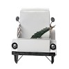 Transpac Metal 22 in. White Christmas Tree Farm Truck Décor - 3 of 4