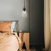 Wentworth Mini Pendant Light - Elegant Glass Shade, Dimmable, 1-Bulb, 7.5" x 15.25" - 4 of 4