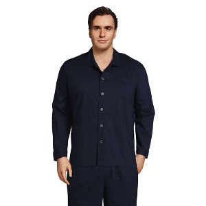 Lands' End Men's Essential Pajama Shirt - 1 of 4