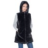Women's 3/4 Reversible Puffer Vest - S.E.B. By Sebby - 4 of 4