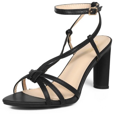 Perphy Pointed Toe Slingback Chunky Heel Sandals for Women