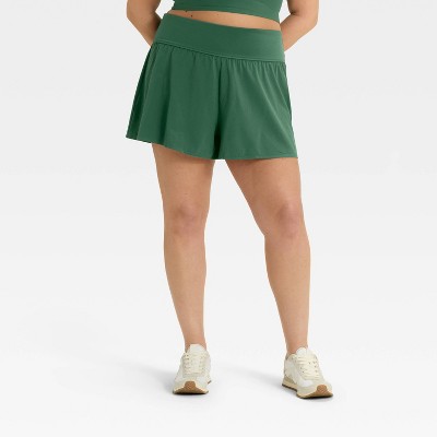 Women's 3" Knit Waistband High-Rise 2-in-1 Shorts - All In Motion™