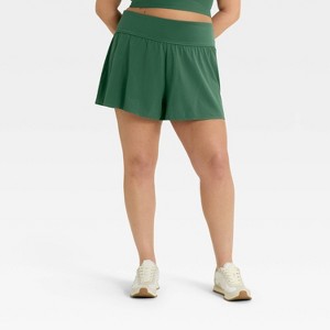 Women's 3" Knit Waistband High-Rise 2-in-1 Shorts - All In Motion™ - 1 of 4