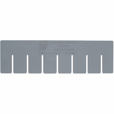 Quantum Storage Systems Long/Short Divider, For Use With Dg91035 And Dg92035, Gray (Pack Of 6), Made In Usa