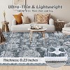 Washable rea Rug, Vintage Indoor Rug for Bedroom Living Room or Dining Room, Non-Slip Throw Rug Foldable Carpet for Entry Office Playroom - 4 of 4