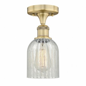 Caledonia - 1 Light Semi-Flush Mount In Industrial Style-9.75 Inches Tall and 5 Inches Wide - 1 of 1