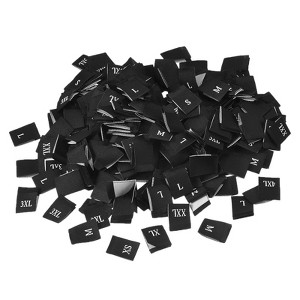 Unique Bargains XS/S/M/L/XL/XXL/3XL/4XL Clothing Sewing Embroidered Size Labels 400 Pcs - 1 of 4
