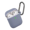 Insten Case Compatible with AirPods 1 & 2 - Protective Silicone Skin Cover with Keychain, Lavender Purple - 3 of 4