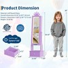 Kids Jewelry Armoire with LED Light, Full-Length Mirror & 3 Drawers - Freestanding Organizer & Vanity Cabinet for Girls' Dress-Up - 2 of 4