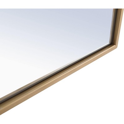 Elegant Silver Rectangular Metal Frame Mirror 24x32