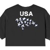Team Gear USA  Men’s Black Vintage Oversized Boxy Tee - 4 of 4