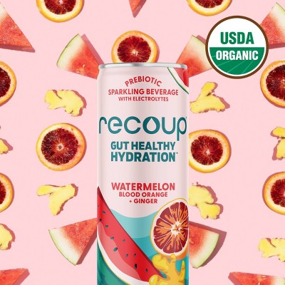 Recoup Watermelon Blood Orange Ginger Sparkling Hydration - 12 fl oz
