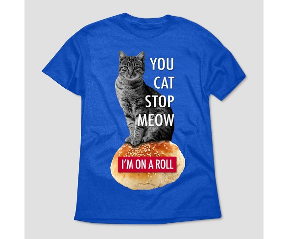 Men's I'm on a Roll Short Sleeve Graphic T-Shirt - Royal S
