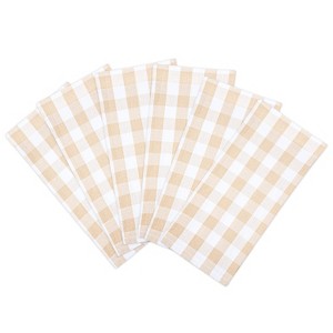 Sloppy Chef Buffalo Plaid Kitchen Towels (Pack of 6), 20x30, Cotton - 1 of 4