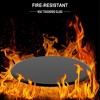 Round Tempered Glass Table Top black Glass 1/2" Inch Thick Beveled Polished Edge - 4 of 4