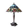 Chloe Lighting Lindsay Tiffany-style 2 Light Rosestable Lamp 17" Shade - 2 of 2
