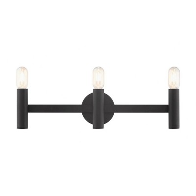 Livex Lighting Copenhagen 3 - Light Vanity in  Black