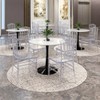 LeisureMod Modern Acrylic Dining Side Chair with Windsor Back Design Synth Series Set of 4 - 3 of 4