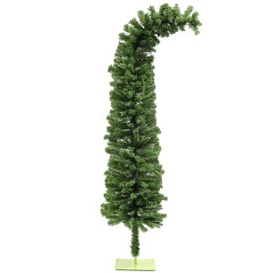 Aghana Digitals 6ft Unlit Slim Artificial Christmas Tree - Snow-Flocked with 492 Realistic - 1 of 4