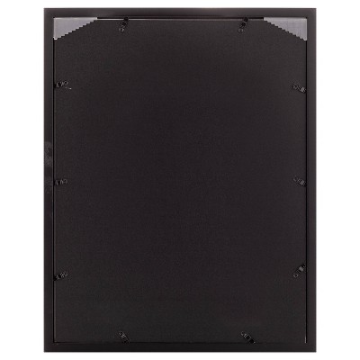 Black Wood 14x18 Wall Frame with Double Mat