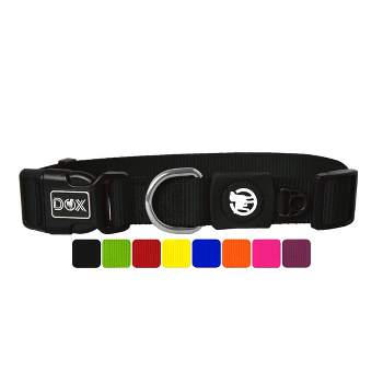 DDOXX Nylon Adjustable Dog Collar - Medium - Black