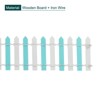 Unique Bargains Dollhouse Home DIY Decorative Miniature Ornament Wood Picket Fence - 3 of 4