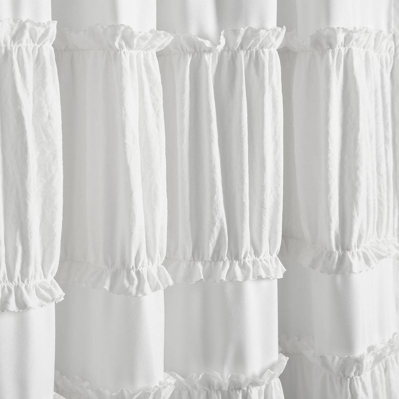 Set of 2 Nova Ruffle Light Filtering Curtain Panels - Lush Décor, 4 of 10