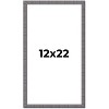 PosterPalooza | Textured Grey Picture Frame - UV Acrylic, Foam Board Backing, Hanging Hardware - 2 of 4