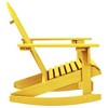 vidaXL Patio Adirondack Rocking Chair, Solid Fir Wood, Yellow - 3 of 4