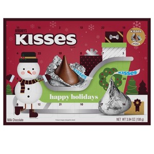 Hershey's Kisses Christmas Advent Calendar - 3.84oz - 1 of 4