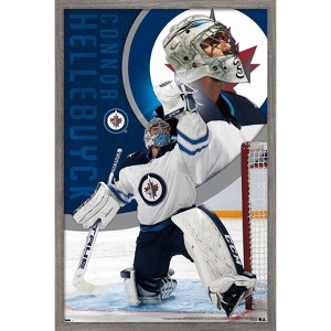 Trends International NHL Winnipeg Jets - Connor Hellebuyck 20 Framed Wall Poster Prints - 1 of 4