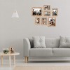 Attop 5x7 Picture Frame Set of 4, High Definition Real Glass Rustic Brown Frame, for Tabletop and Wall Mounting - 2 of 4