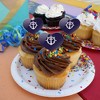 University of Portland Pilots Logo Heart Love Cupcake Picks Toppers Decoration Set of 6 - 4 of 4