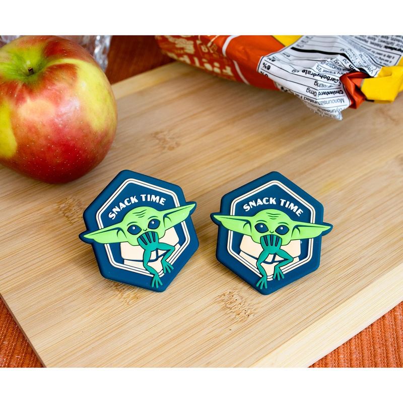 ICUP, Inc. Star Wars: The Mandalorian Grogu "Snack Time" Magnetic Chip Clips | Set of 2, 3 of 9