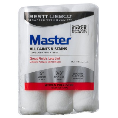 Master 9&#34; x 3/8&#34; Roller Cover