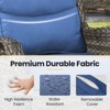 Outdoor Swivel Rocker Patio Chairs - 360 Degree Swivel Glider Seating Wicker Rocking Chairs Set of 2 with High Back for Porch Balcony Deck - 4 of 4