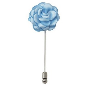 Men's Solid Color Rose Floral Lapel pin - 1 of 3