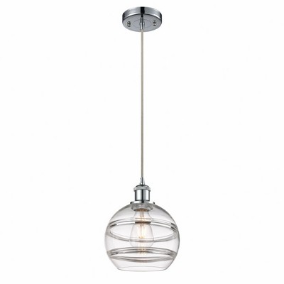 Rochester - 1 Light Cord Hung Mini Pendant In Industrial Style-9.88 Inches Tall and 8 Inches Wide