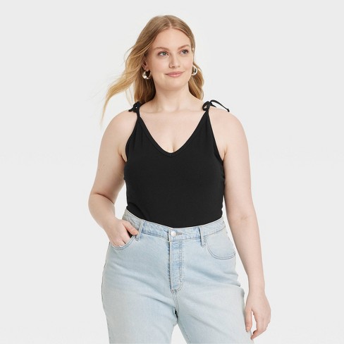 Forever 21 Women's Scoop Tank Top in Black, 3X