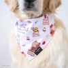 ZippyPaws LINE Friends Dog Bandanas - Cute Summer Dog Stuff, Puppy & Dog Accessories, Dog Birthday Pink Bandana for Girl & Boy - Brown's Petit Sweets - 3 of 4
