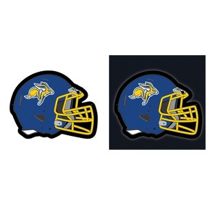 Evergreen Ultra-Thin Edgelight LED Wall Decor, Helmet, South Dakota State University- 19.5 x 15 Inches Made In USA - 1 of 4
