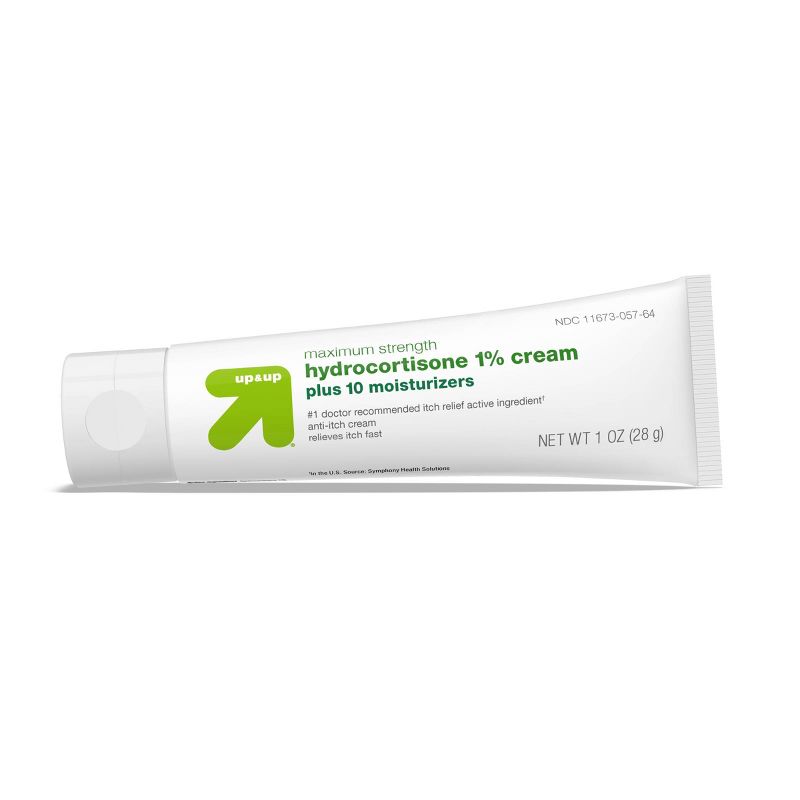 Anti-Itch 1% Hydrocortisone Maximum Strength Cream with 10 Moisturizers - 1oz - up &#38; up&#8482;, 5 of 8