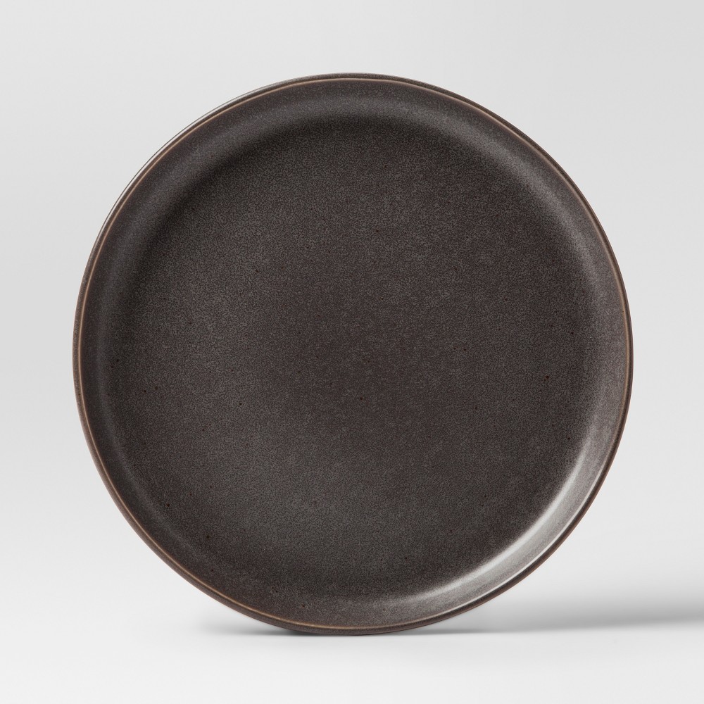 Photos - Plate 10.75" Tilley Stoneware Dinner  Brown/Gray - Threshold™: Modern Glazed Microwave & Dishwasher-Safe Round 