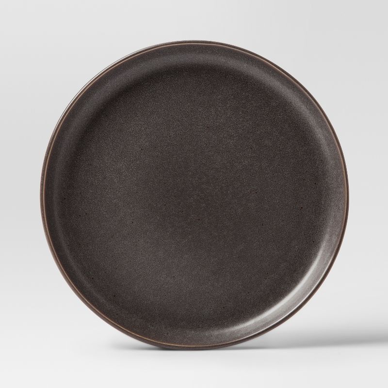 10.5&#34; Tilley Stoneware Dinner Plate Brown/Gray - Threshold&#8482;, 1 of 2