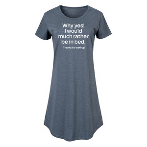 Women's - Instant Message - Winter Graphic T-shirt Dress - 1 of 4