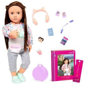 Our Generation Reese 18" Posable Travel Doll & Storybook