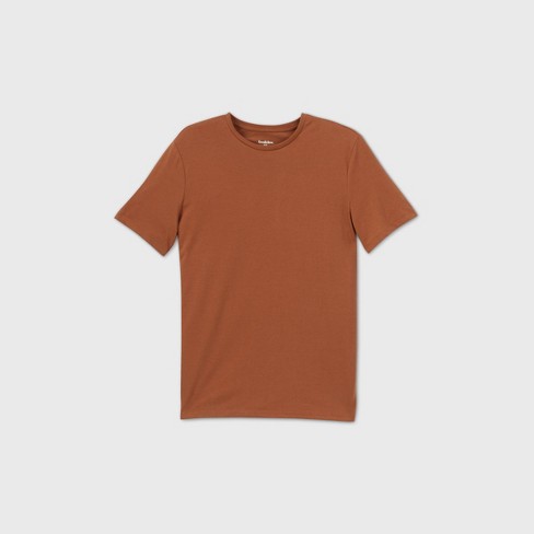 Men's Big & Tall Every Wear Short Sleeve T-Shirt - Goodfellow & Co™ Brown MT