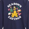 Boys' - Disney - Pluto Seasons Eatings Christmas Long Sleeve Graphic T-Shirt - 2 of 4