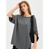 EXLURA Womens Summer Oversized T Shirts Casual Short Sleeve Loose Maternity Tops Crewneck Tunic Plus Gym Workout Top - 3 of 4